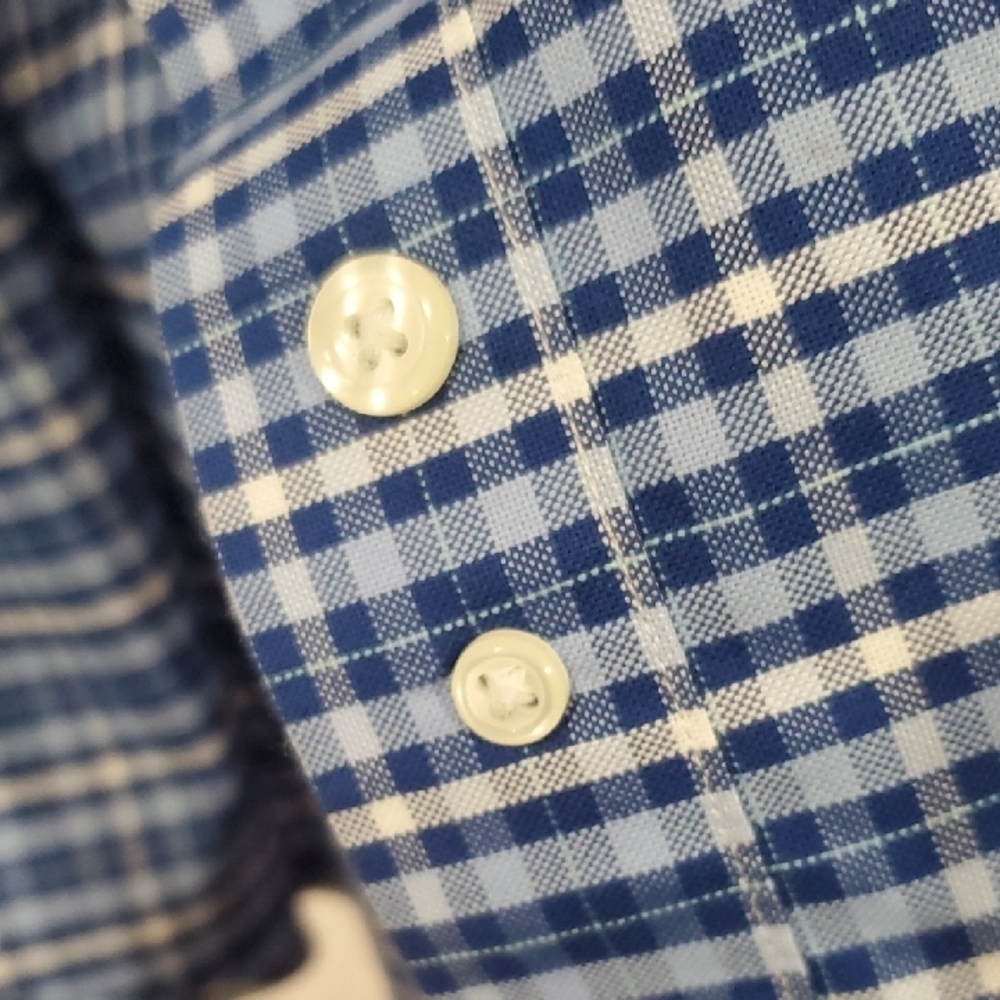 Brooks Brothers Blue Checkered Men's Shirt - Picture 8 of 12